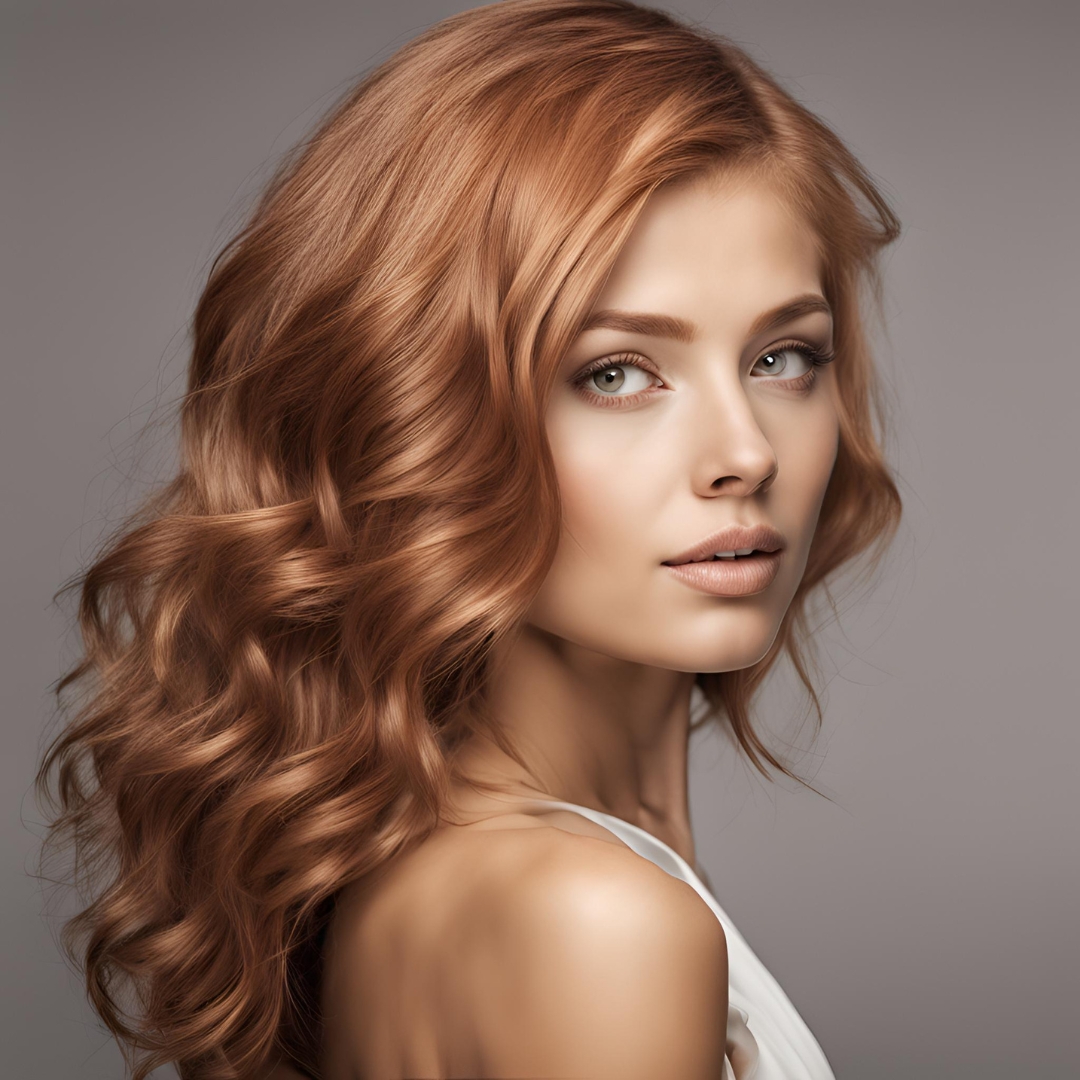 femme coloration cheveux noisette