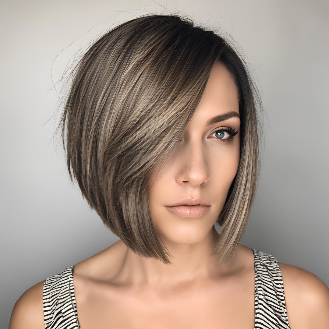 coupe cheveux femme bob asymétrique