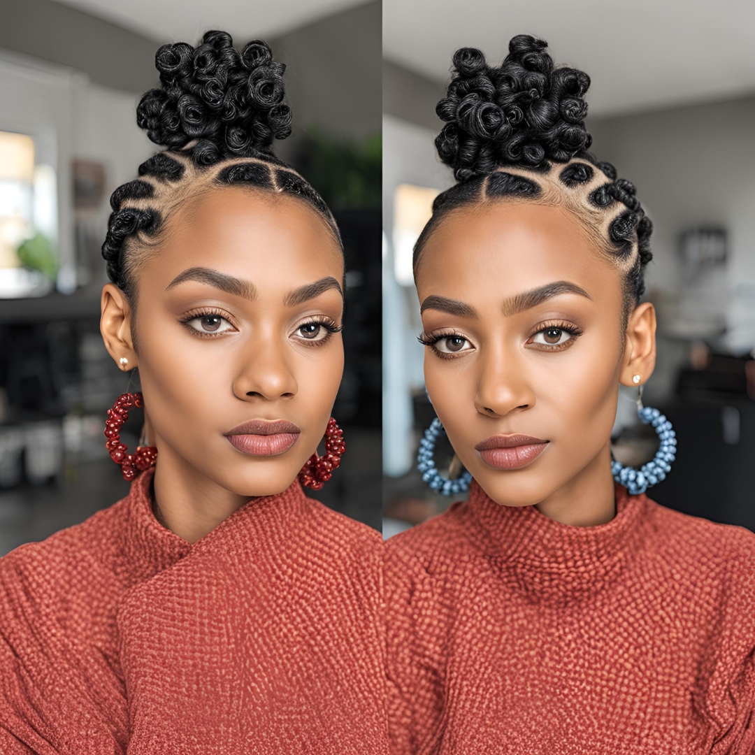 coupe de cheveux femme noire bantu knots