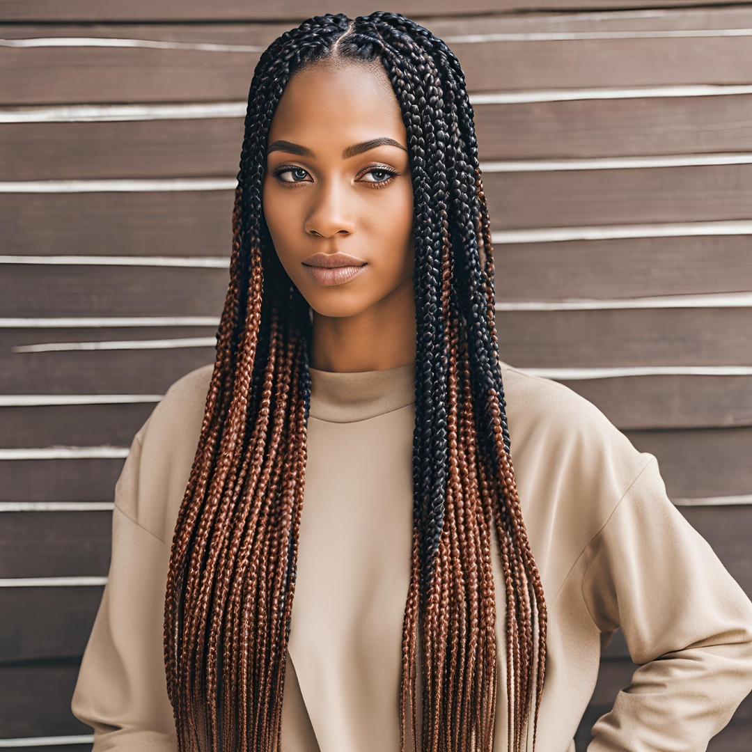 coupe de cheveux femme noire tresses box braids