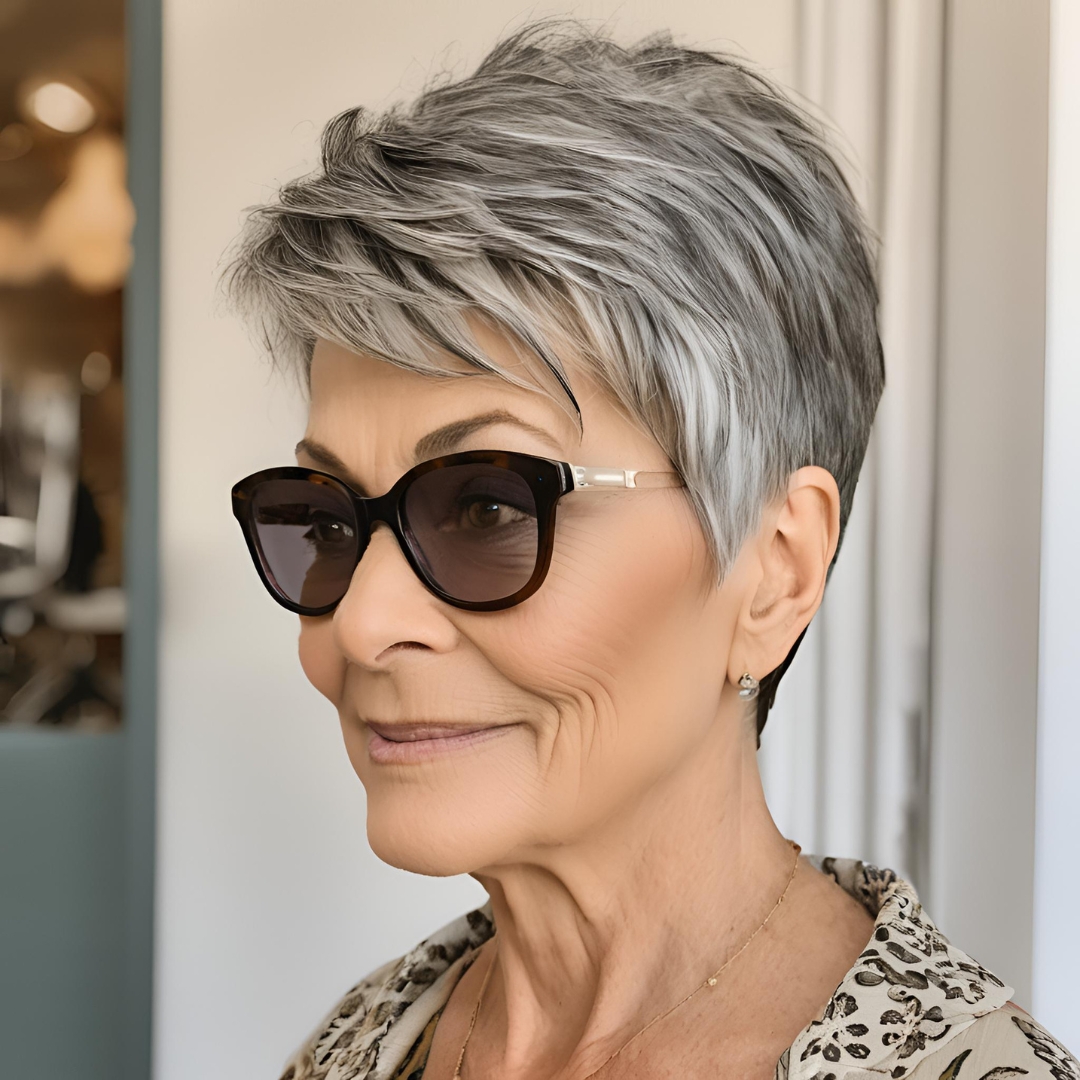 meilleure coupe de cheveux femme plus de 60 ans, 70 ans