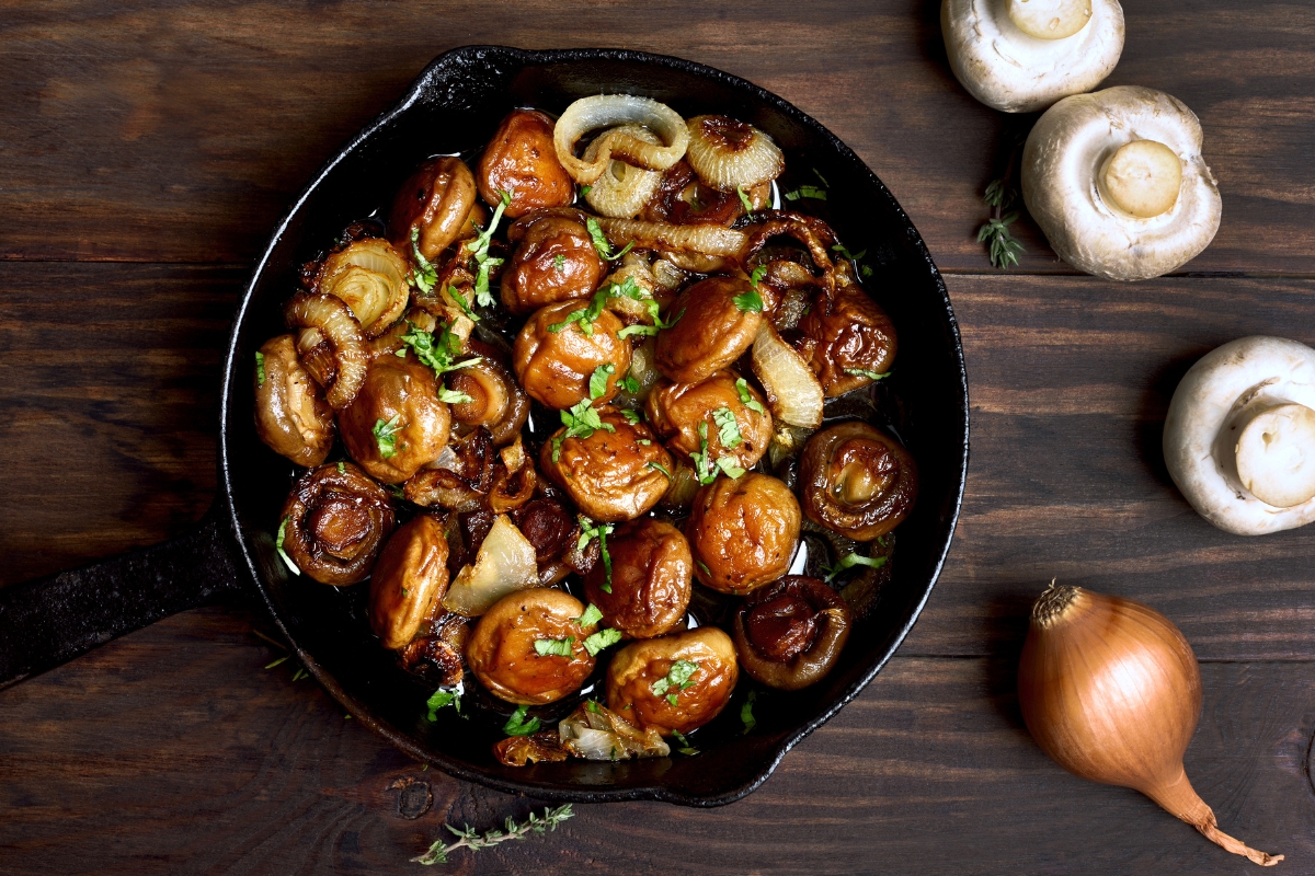 recette poêlée champignons