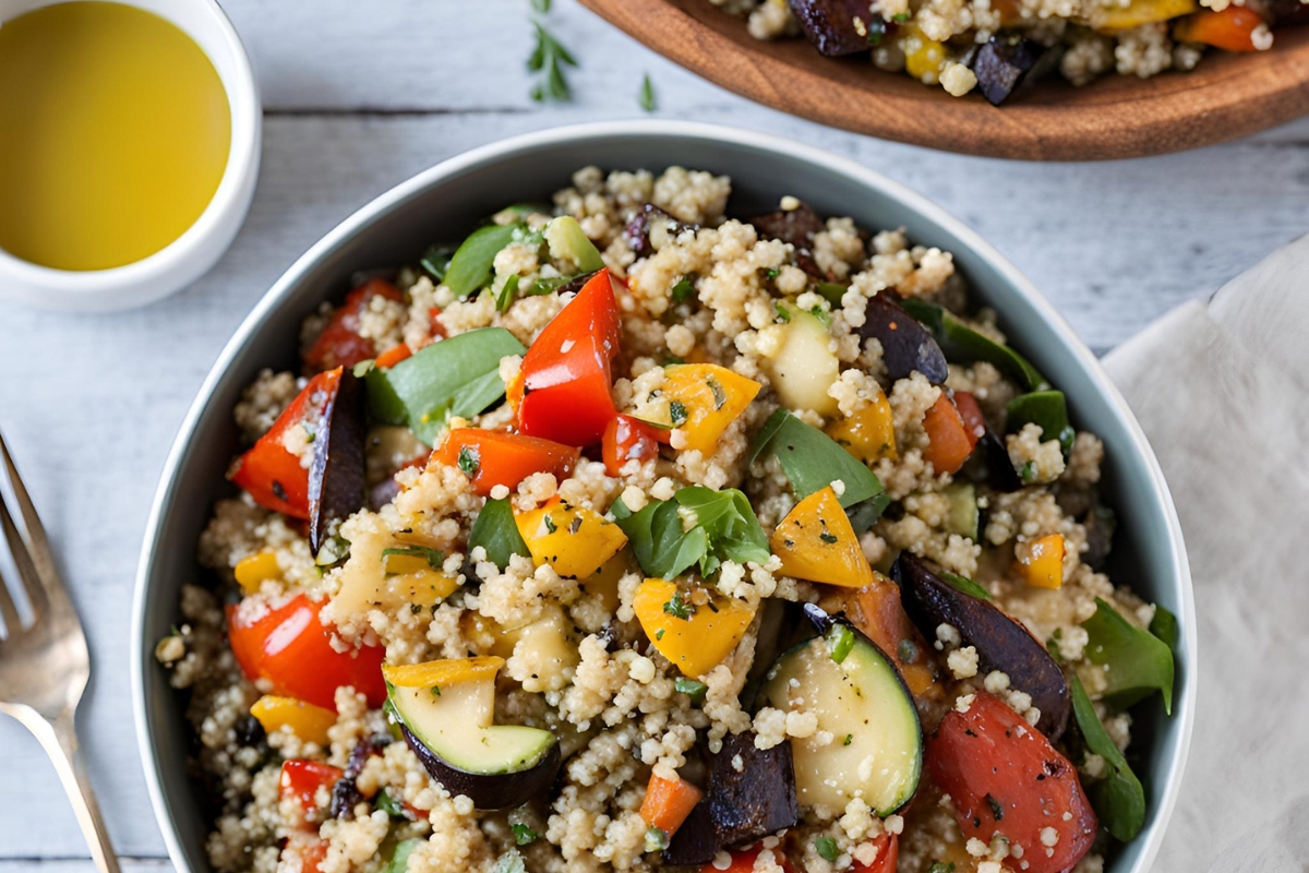 recette Salade de quinoa aux légumes grillés