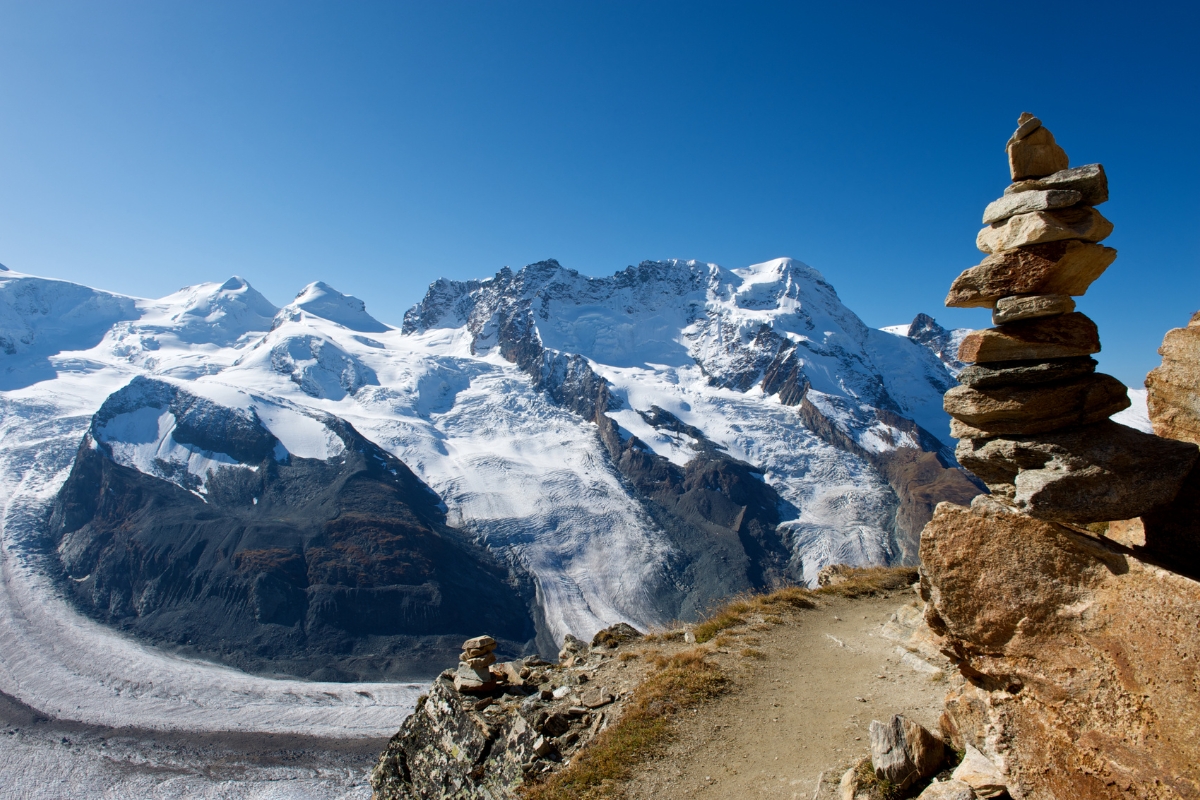 belles montagnes randonnée suisse neige