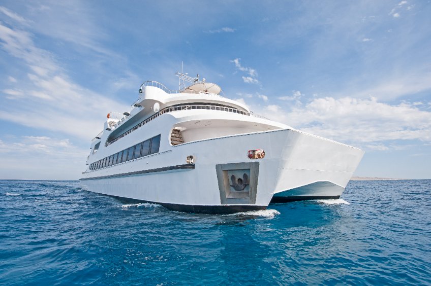 Beau bateau croisiere ferry vacances vogaunt sur leau